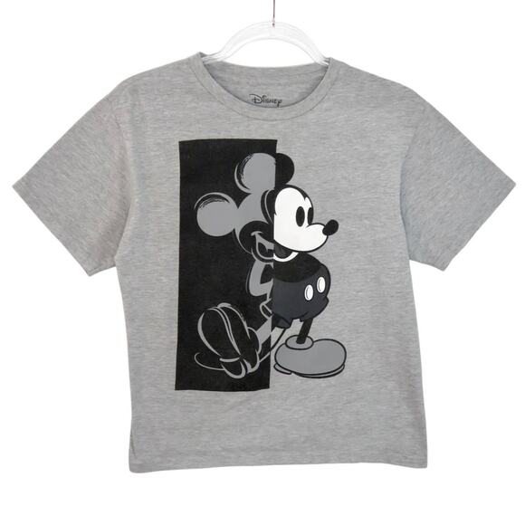 Y2k Retro Black & White Mickey Mouse Graphic Crewneck Women's T-Shirt XS - Picture 1 of 6